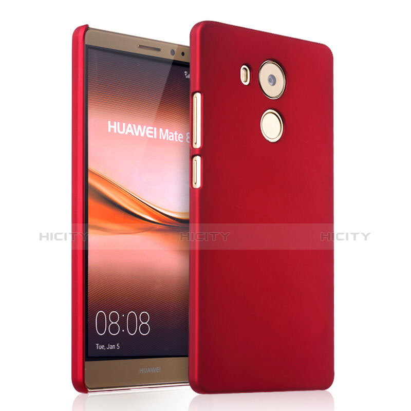 Custodia Plastica Rigida Opaca per Huawei Mate 8 Rosso