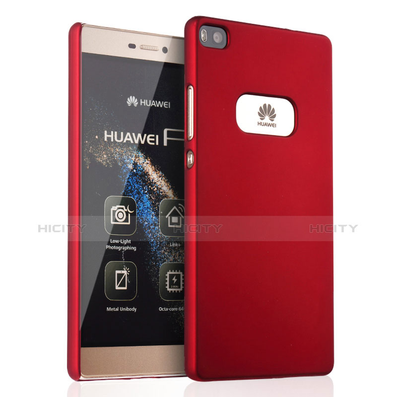 Custodia Plastica Rigida Opaca per Huawei P8 Rosso