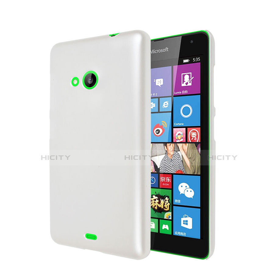 Custodia Plastica Rigida Opaca per Microsoft Lumia 535 Bianco
