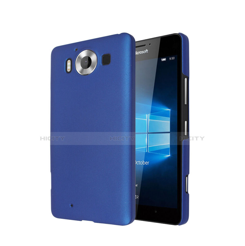 Custodia Plastica Rigida Opaca per Microsoft Lumia 950 Blu