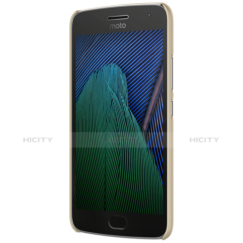 Custodia Plastica Rigida Opaca per Motorola Moto G5 Plus Oro