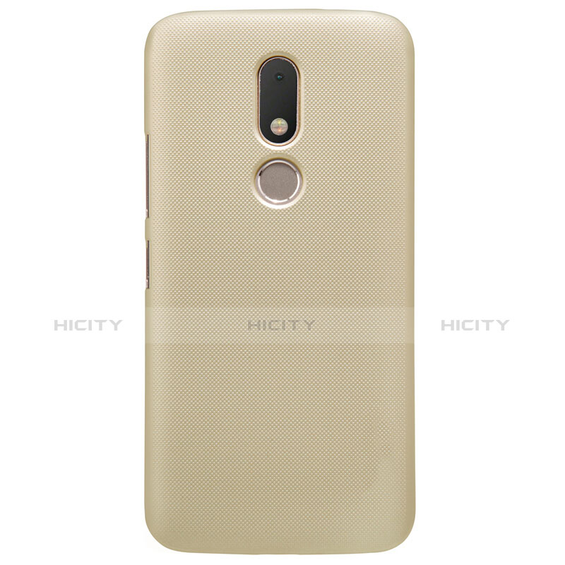 Custodia Plastica Rigida Opaca per Motorola Moto M XT1662 Oro