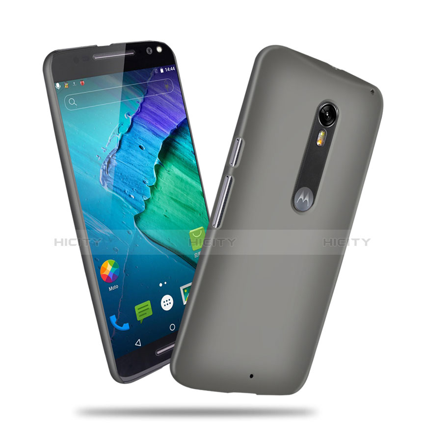 Custodia Plastica Rigida Opaca per Motorola Moto X Style Grigio