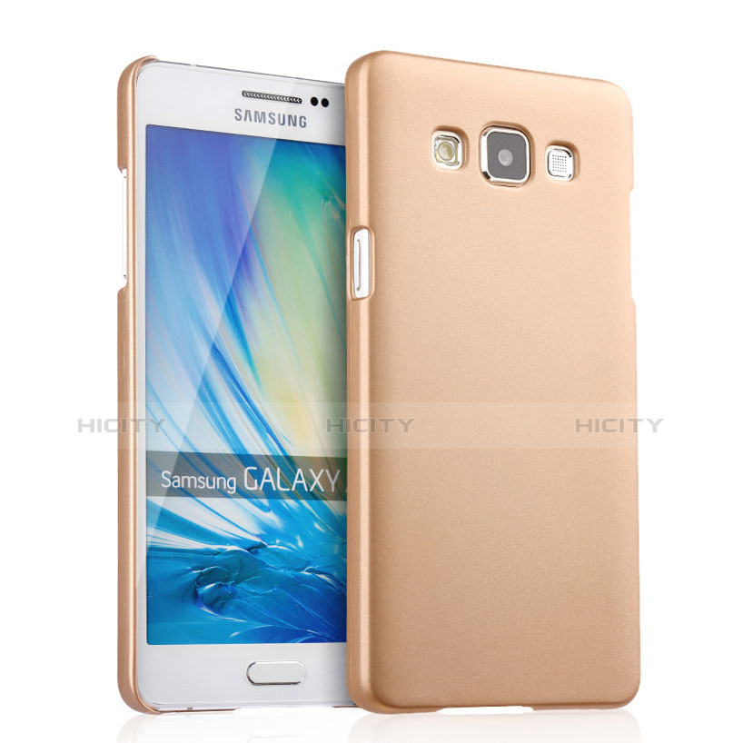 Custodia Plastica Rigida Opaca per Samsung Galaxy A5 Duos SM-500F Oro