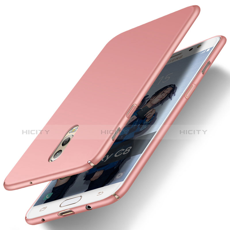 Custodia Plastica Rigida Opaca per Samsung Galaxy C8 C710F Oro Rosa