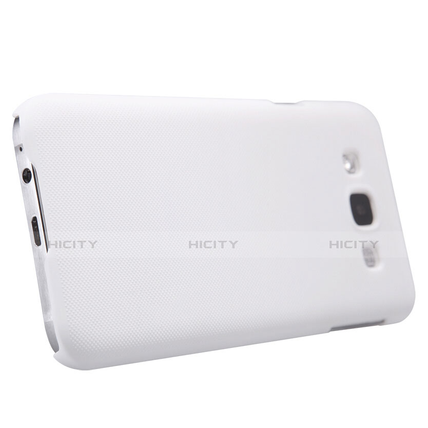 Custodia Plastica Rigida Opaca per Samsung Galaxy E5 SM-E500F E500H Bianco