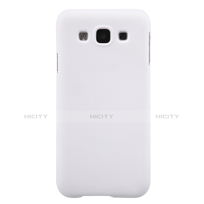 Custodia Plastica Rigida Opaca per Samsung Galaxy E5 SM-E500F E500H Bianco