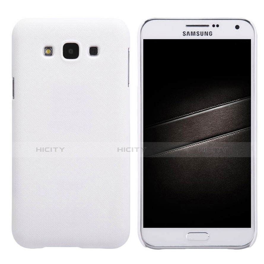 Custodia Plastica Rigida Opaca per Samsung Galaxy E7 SM-E700 E7000 Bianco