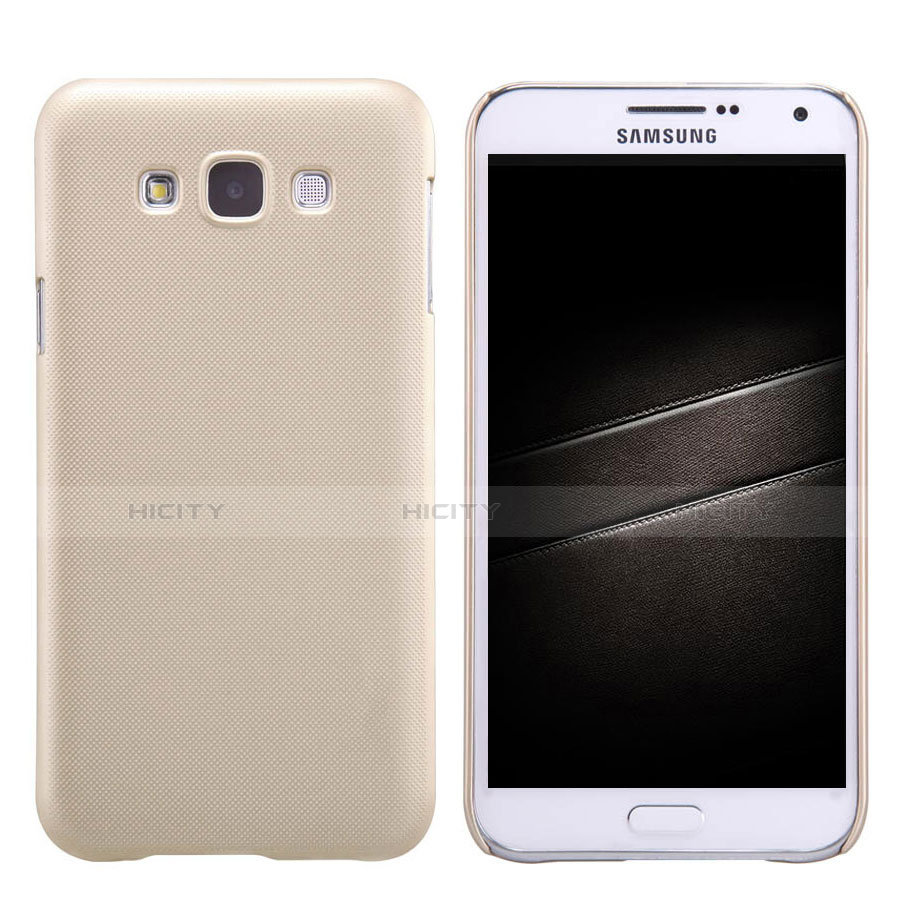 Custodia Plastica Rigida Opaca per Samsung Galaxy E7 SM-E700 E7000 Oro