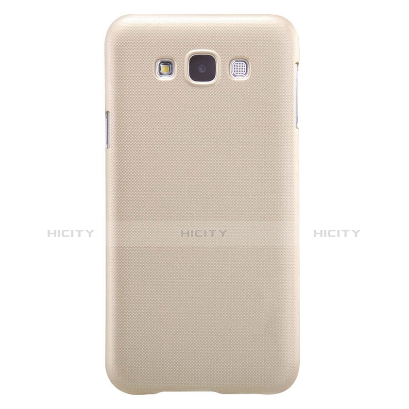 Custodia Plastica Rigida Opaca per Samsung Galaxy E7 SM-E700 E7000 Oro