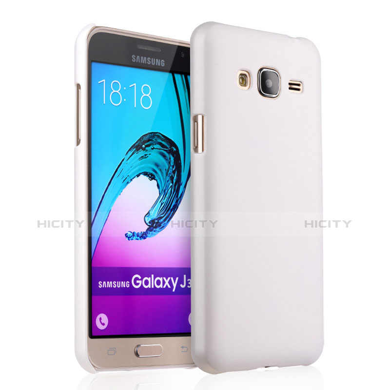 Custodia Plastica Rigida Opaca per Samsung Galaxy J3 (2016) J320F J3109 Bianco