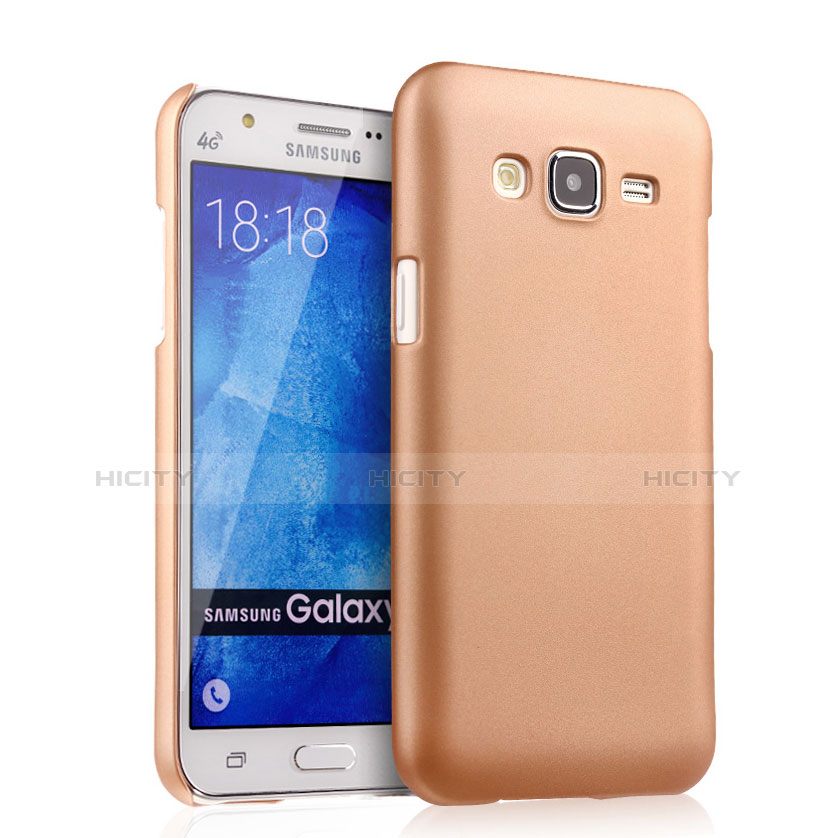 Custodia Plastica Rigida Opaca per Samsung Galaxy J5 SM-J500F Oro