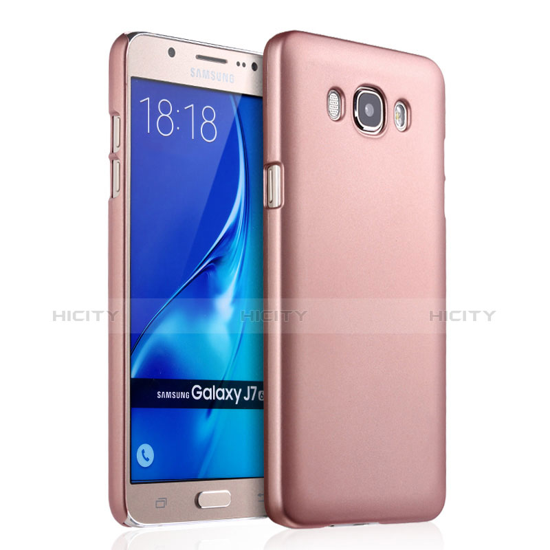 Custodia Plastica Rigida Opaca per Samsung Galaxy J7 (2016) J710F J710FN Oro Rosa