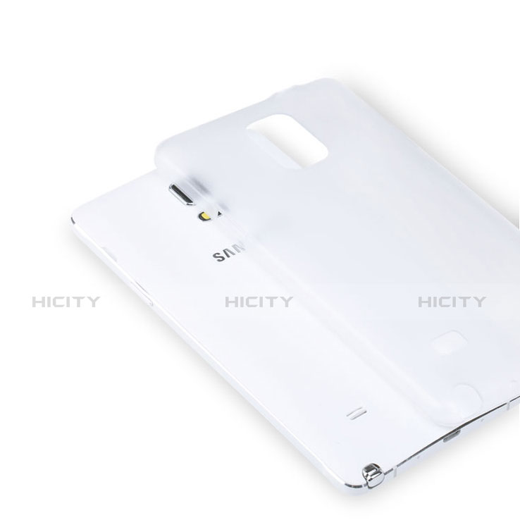 Custodia Plastica Rigida Opaca per Samsung Galaxy Note 4 Duos N9100 Dual SIM Bianco