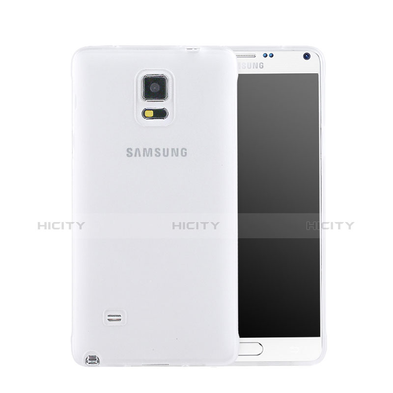 Custodia Plastica Rigida Opaca per Samsung Galaxy Note 4 SM-N910F Bianco