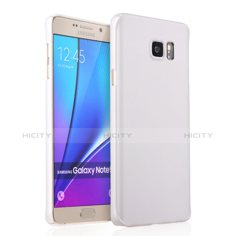 Custodia Plastica Rigida Opaca per Samsung Galaxy Note 5 N9200 N920 N920F Bianco