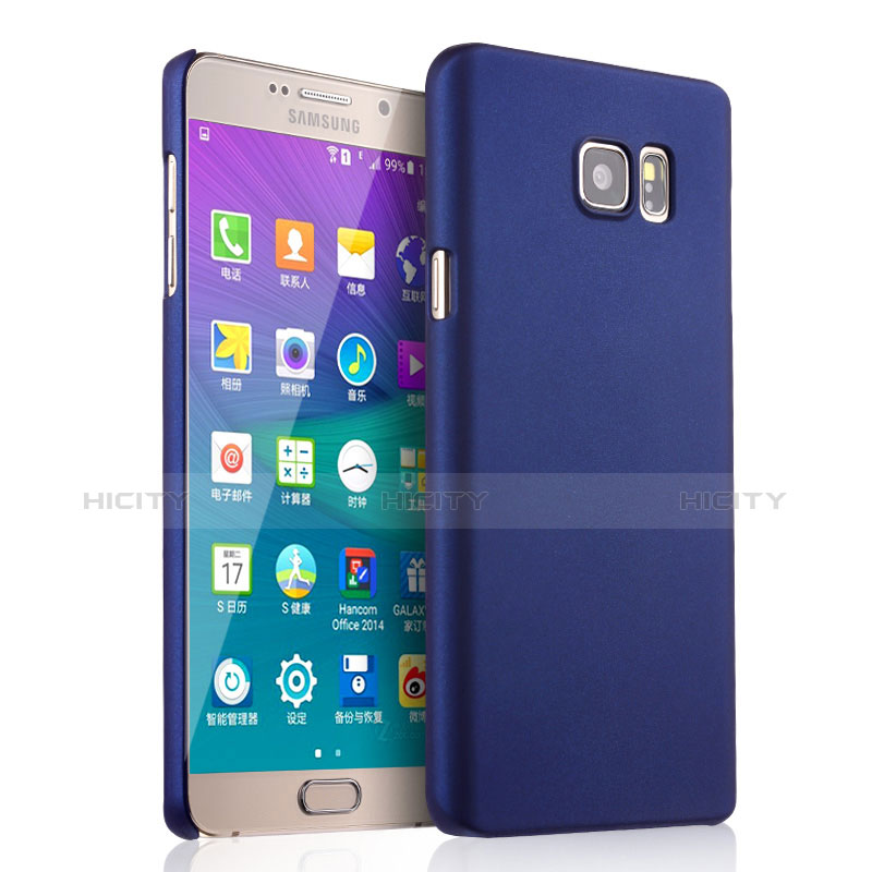 Custodia Plastica Rigida Opaca per Samsung Galaxy Note 5 N9200 N920 N920F Blu