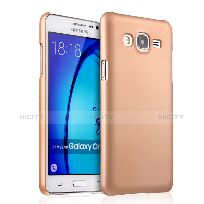 Custodia Plastica Rigida Opaca per Samsung Galaxy On5 G550FY Oro