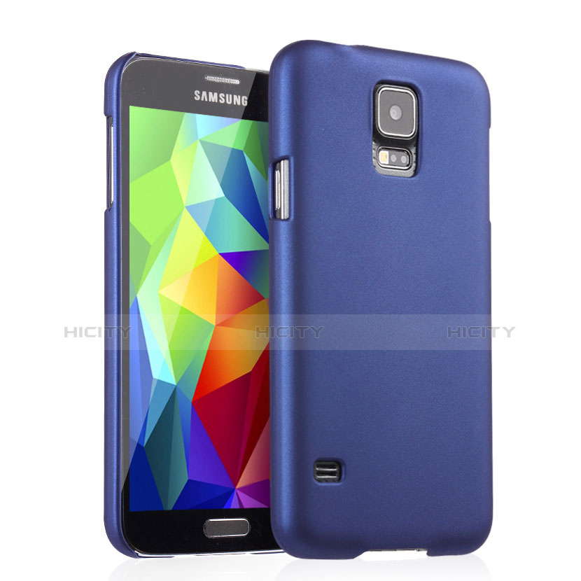 Custodia Plastica Rigida Opaca per Samsung Galaxy S5 G900F G903F Blu