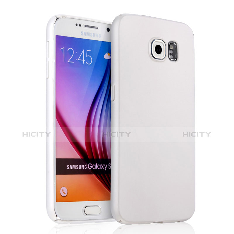 Custodia Plastica Rigida Opaca per Samsung Galaxy S6 Duos SM-G920F G9200 Bianco