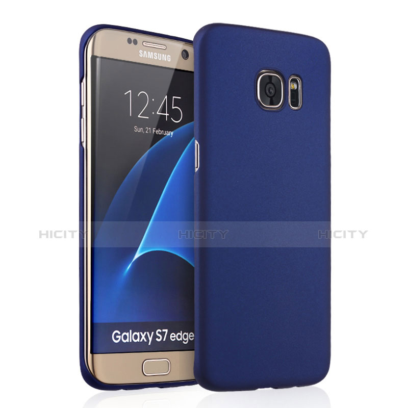 Custodia Plastica Rigida Opaca per Samsung Galaxy S7 Edge G935F Blu