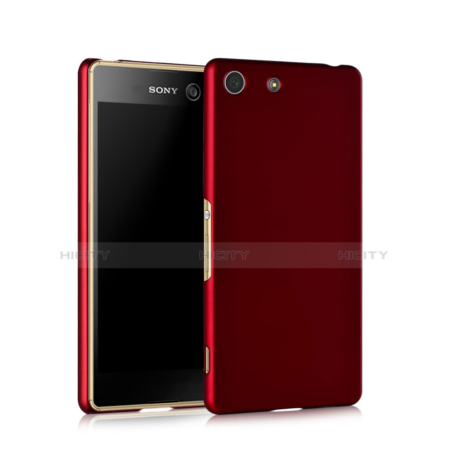 Custodia Plastica Rigida Opaca per Sony Xperia M5 Rosso