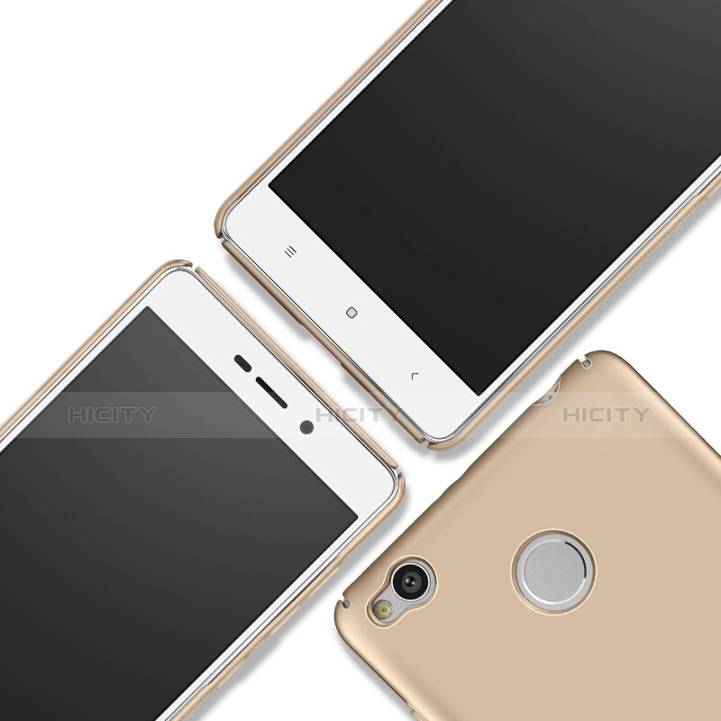 Custodia Plastica Rigida Opaca per Xiaomi Redmi 3S Oro