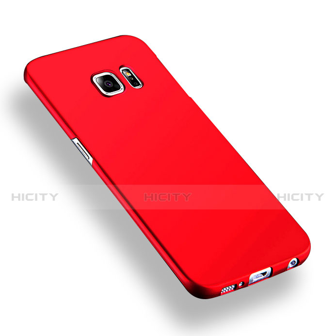 Custodia Plastica Rigida Opaca Q02 per Samsung Galaxy S6 Edge+ Plus SM-G928F Rosso