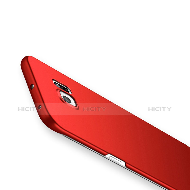 Custodia Plastica Rigida Opaca Q02 per Samsung Galaxy S6 Edge+ Plus SM-G928F Rosso