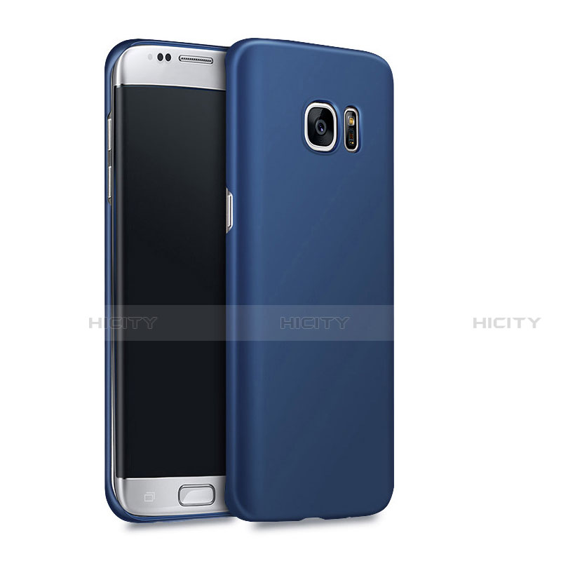 Custodia Plastica Rigida Opaca Q02 per Samsung Galaxy S7 Edge G935F Blu