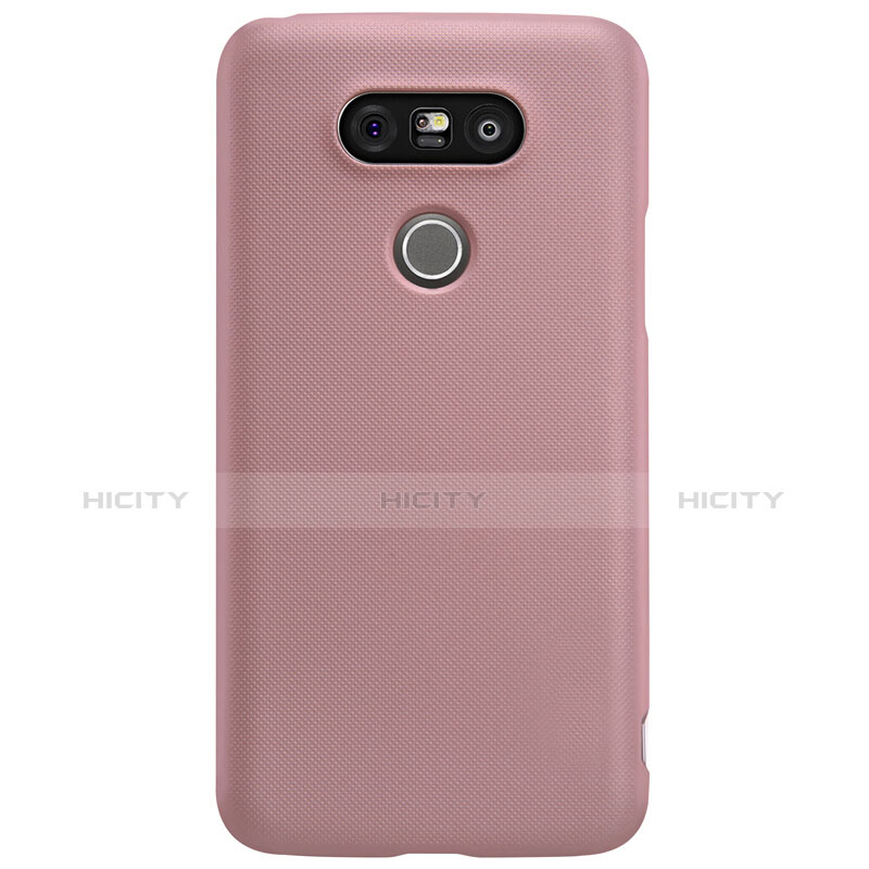 Custodia Plastica Rigida Opaca R01 per LG G5 Oro Rosa