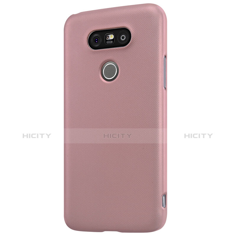 Custodia Plastica Rigida Opaca R01 per LG G5 Oro Rosa