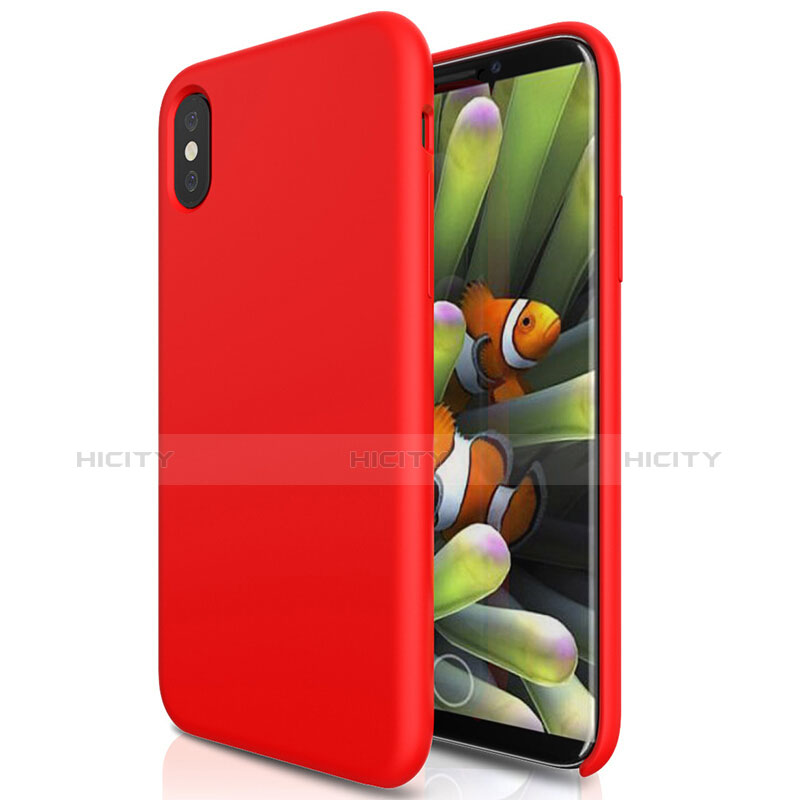 Custodia Plastica Rigida Opaca S01 per Apple iPhone Xs Max Rosso