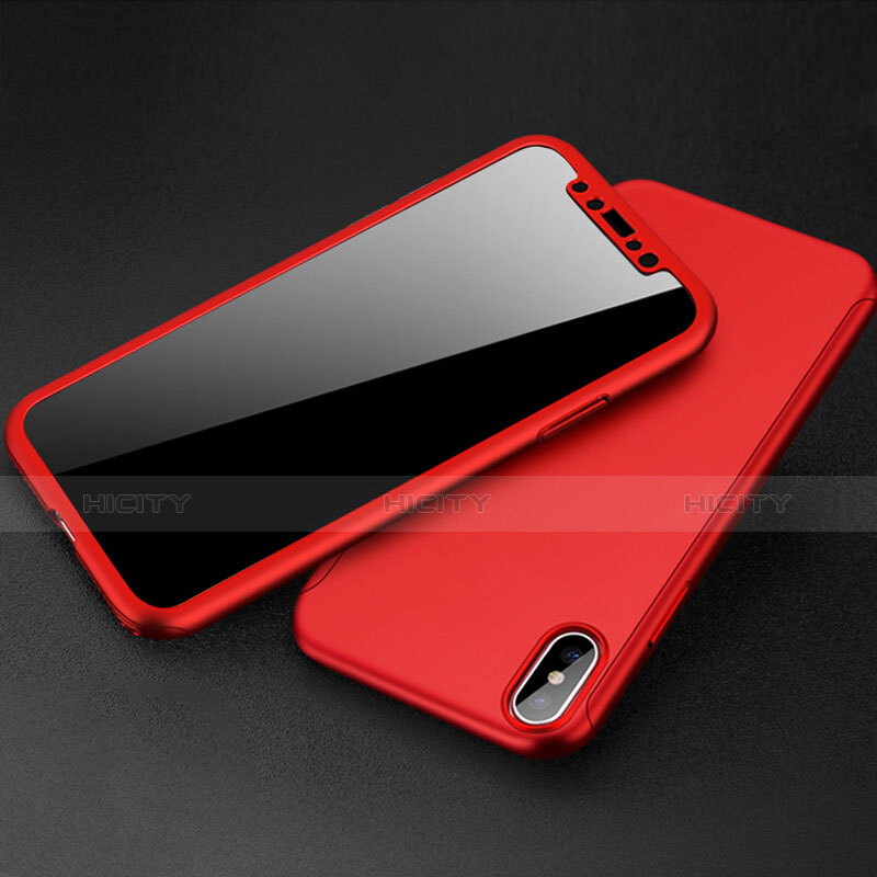 Custodia Plastica Rigida Opaca S02 per Apple iPhone Xs Rosso