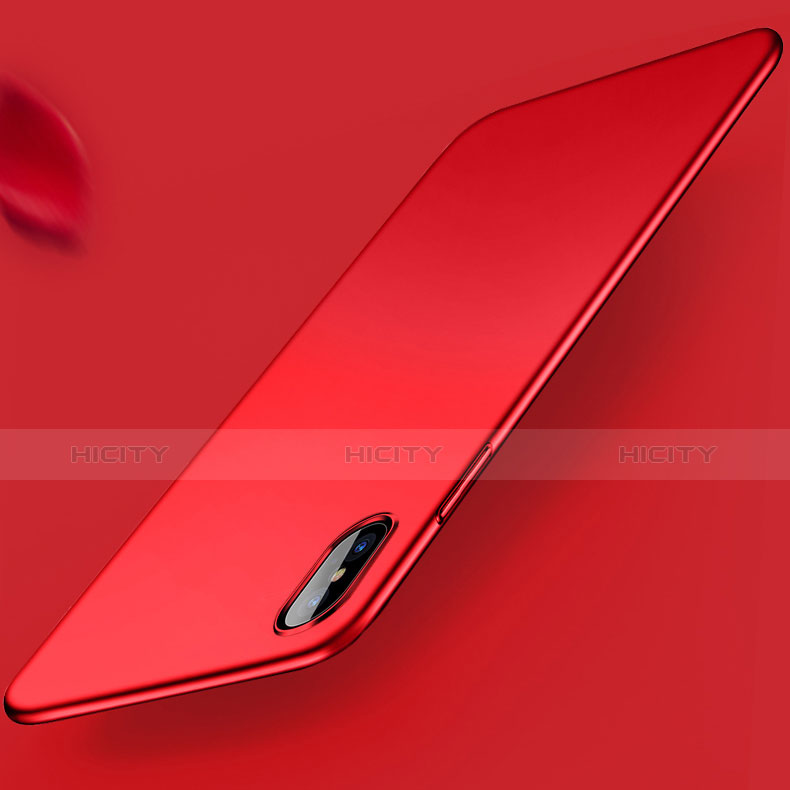 Custodia Plastica Rigida Opaca W01 per Apple iPhone X Rosso