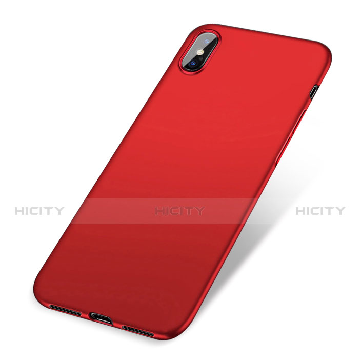 Custodia Plastica Rigida Opaca W01 per Apple iPhone Xs Max Rosso