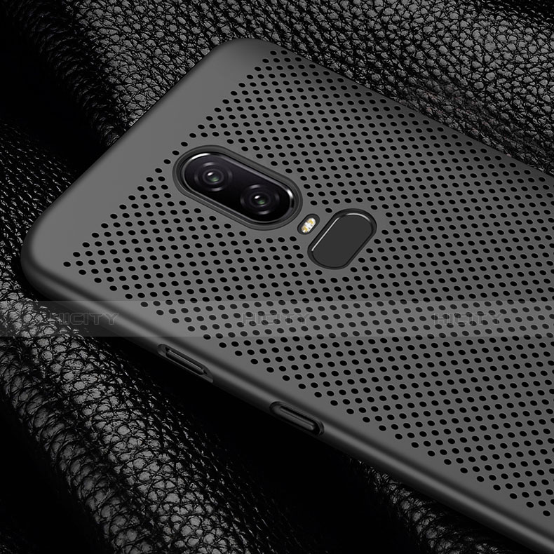 Custodia Plastica Rigida Perforato M01 per OnePlus 6 Nero