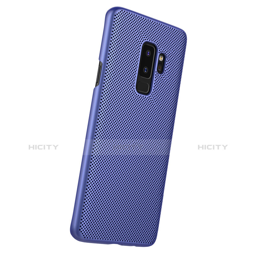 Custodia Plastica Rigida Perforato M01 per Samsung Galaxy S9 Plus Blu