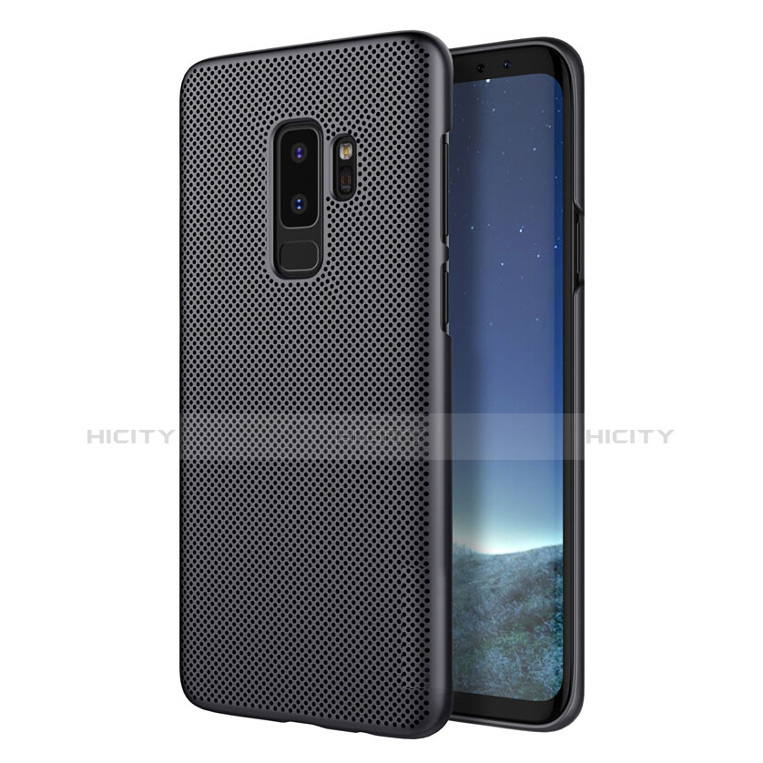 Custodia Plastica Rigida Perforato M01 per Samsung Galaxy S9 Plus Nero