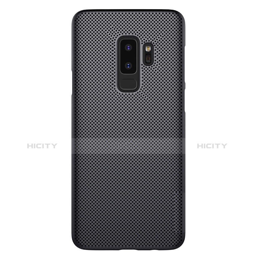 Custodia Plastica Rigida Perforato M01 per Samsung Galaxy S9 Plus Nero