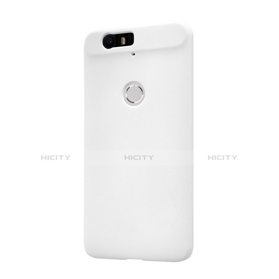 Custodia Plastica Rigida Perforato per Google Nexus 6P Bianco