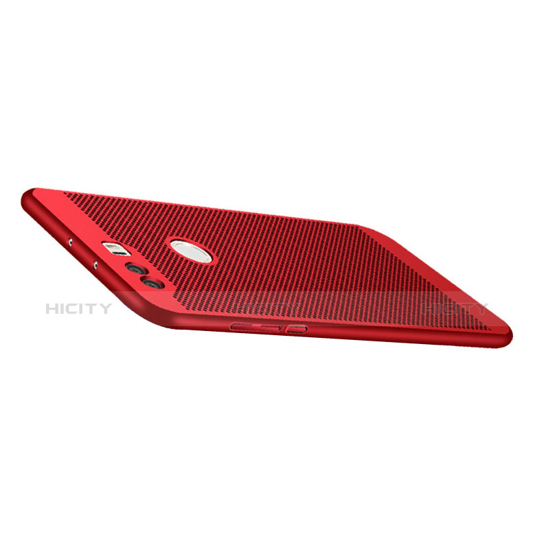 Custodia Plastica Rigida Perforato per Huawei Honor 8 Rosso