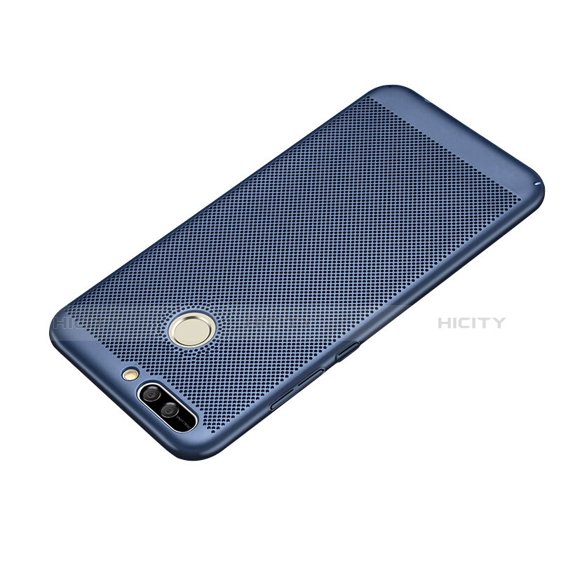 Custodia Plastica Rigida Perforato per Huawei Honor V9 Blu