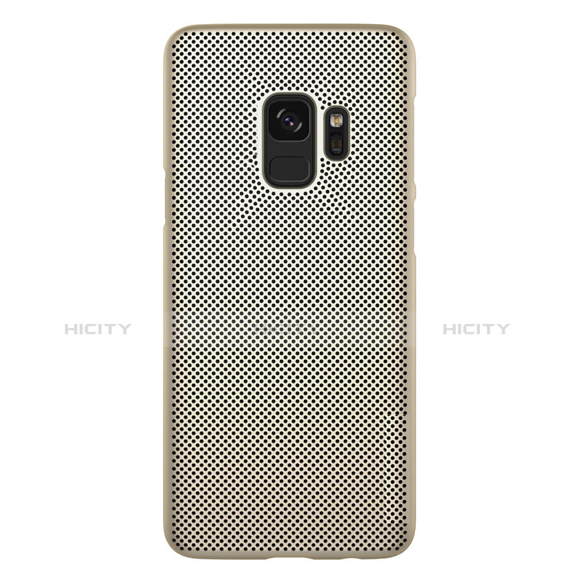 Custodia Plastica Rigida Perforato per Samsung Galaxy S9 Oro