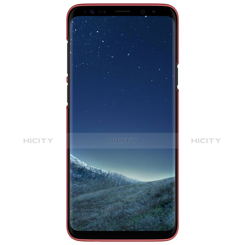 Custodia Plastica Rigida Perforato per Samsung Galaxy S9 Rosso