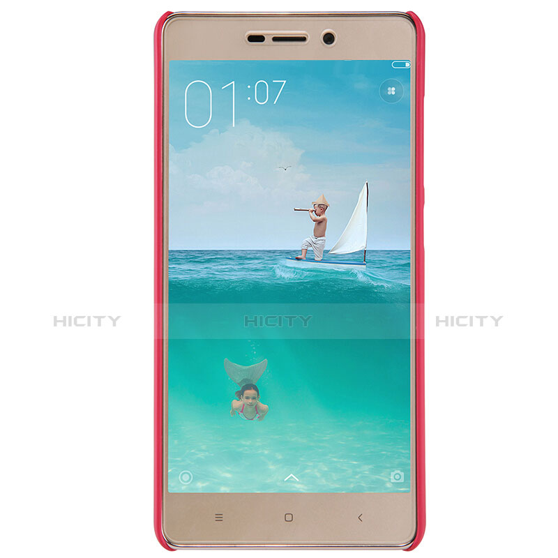 Custodia Plastica Rigida Perforato per Xiaomi Redmi 3S Prime Rosso