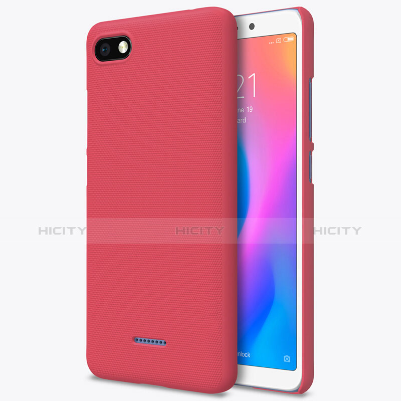 Custodia Plastica Rigida Perforato per Xiaomi Redmi 6A Rosso