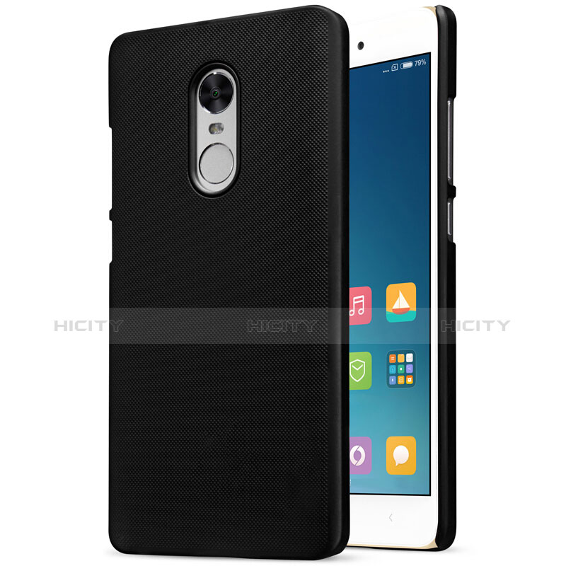 Custodia Plastica Rigida Perforato per Xiaomi Redmi Note 4 Standard Edition Nero