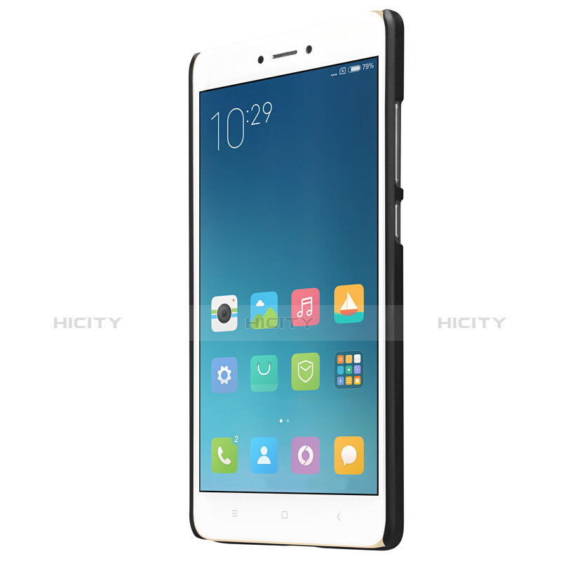 Custodia Plastica Rigida Perforato per Xiaomi Redmi Note 4 Standard Edition Nero