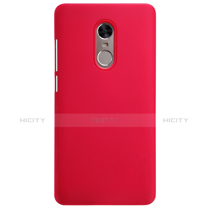 Custodia Plastica Rigida Perforato per Xiaomi Redmi Note 4 Standard Edition Rosso